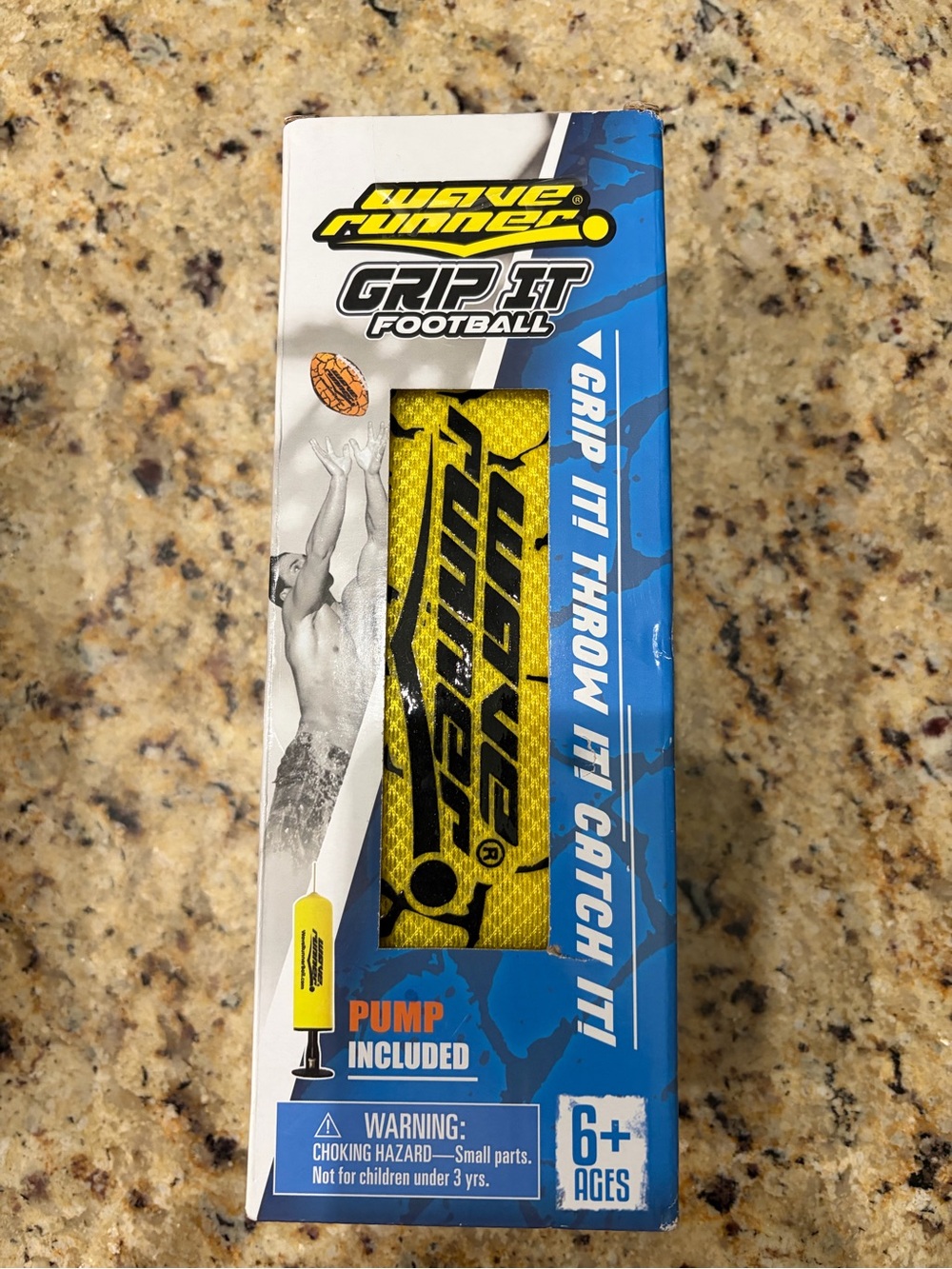 Wave Runner Grip It Football - Yellow/Black